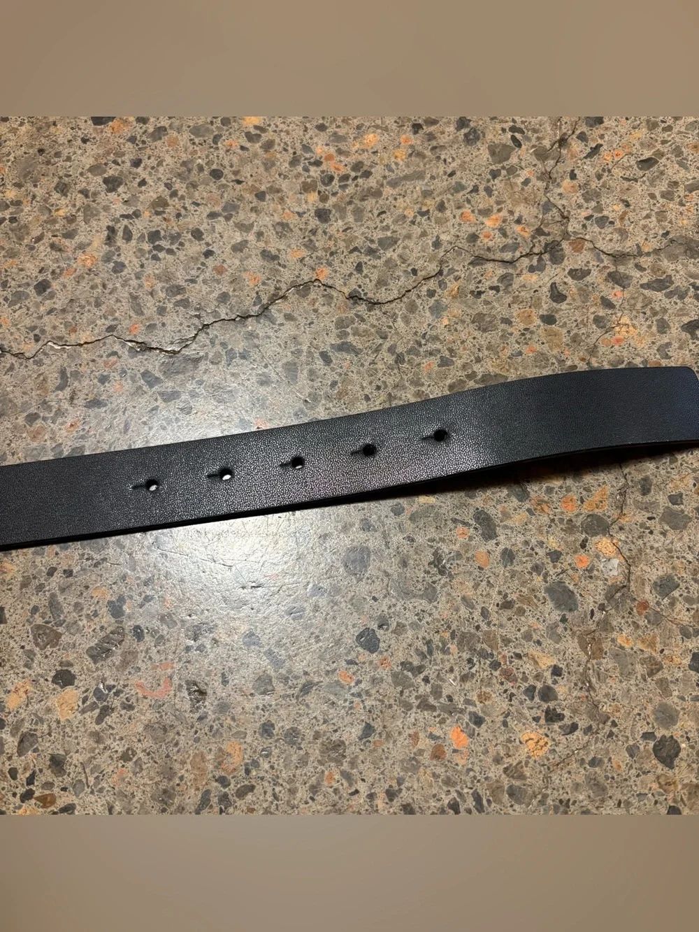 Armani Exchange Reversible Plate Buckle Leather Belt (32-36) Black, Gray